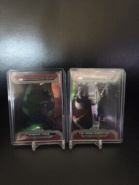 Topps Star Wars Sith Information Guide Trading Cards Ahsoka & Trade Fed Holo Set